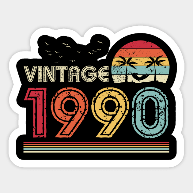 Vintage 1990 Limited Edition 31st Birthday Gift 31 Years Old Sticker by Penda